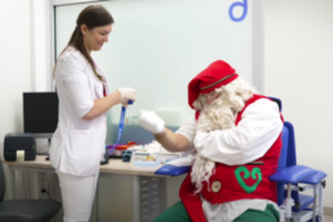 Artėjant šventėms net ir Kalėdų senelis rado laiko profilaktiniam sveikatos patikrinimui