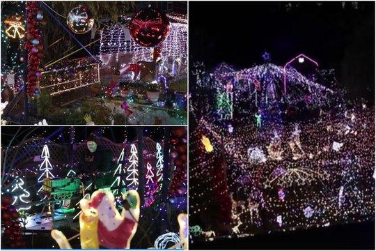 56 metų elektrikas išleido 11 tūkst. eurų, kad savo sode sukurtų Kalėdų stebuklą