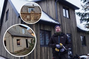 Kauniečio senelio namą, kokių pilna visuose miestuose, meistras pavertė gatvės gražuoliu