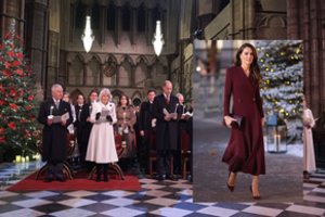 Į kalėdinį vakarą atvykusios Catherine Middleton įvaizdis iš tolo traukė žvilgsnius