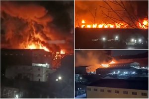 Rusijoje kilo dar vienas didelis gaisras: ugnis apėmė 2 tūkst. kvadratinių metrų plotą