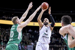 LKL lyderių akistatoje Kaune „Žalgiris“ išlipo iš duobės, kurią jam kasė „Lietkabelis“