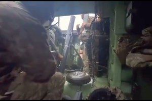 Parodė, kaip Ukrainos fronte veikia Lietuvos perduota karinė technika