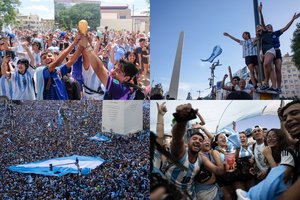 Argentina kraustosi iš proto: gatves užplūdo tūkstantinė minia, emocijos liejasi per kraštus