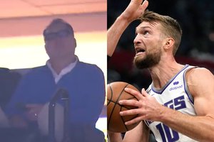 Tėvo akivaizdoje siautėjęs D. Sabonis liko per plauką nuo karjeros rekordo