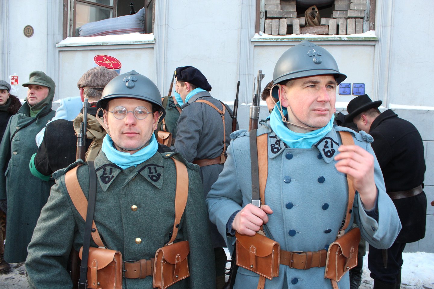Prancūzų legionieriai Klaipėdoje. <br>G.Pilaičio nuotr. 