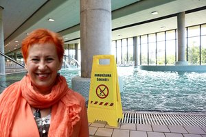 „Žalgirio“ arenos baseine apsilankiusi rašytoja pasijuto lyg nudistų paplūdimyje: „Čia viskas įmantriau“