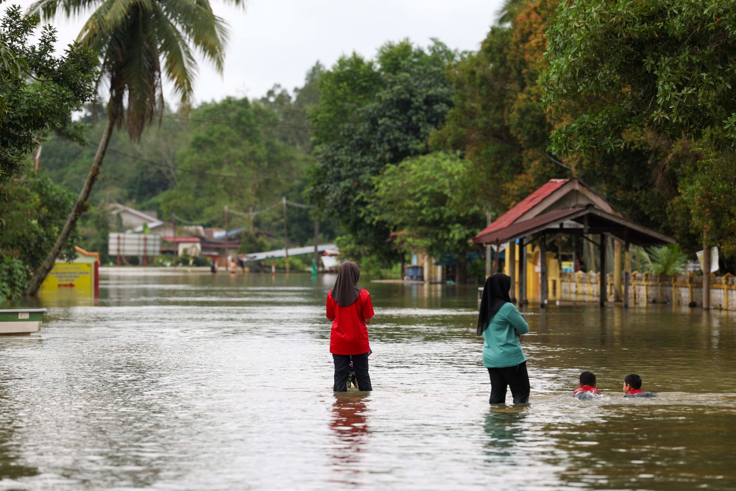 Potvyniai Malaizijoje. <br>AFP/Scanpix nuotr. 