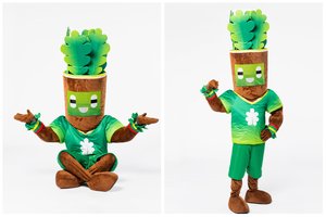 Artėjant „LTeam“ 10-mečiui talismanas Ąžuolas pakeitė įvaizdį: pasipuošė nauju kostiumu