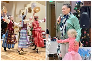 Lietuvius už Atlanto per Kalėdas aplankė ir Senelis Kalėda, ir Elnias Devyniaragis