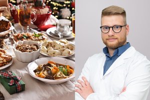 Gydytojas gastroenterologas: sėsdami prie vaišėmis nukrauto stalo, nepameskime sveiko proto
