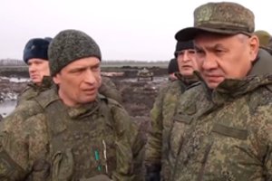 Rusijos gynybos ministerija skelbia S. Šoigu apsilankius „fronto linijoje“