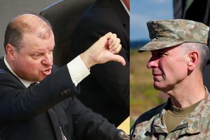 S. Skvernelis įtaria, kad kariuomenės vado dienos gali būti suskaičiuotos: prakalbo apie galimą užsienio ir gynybos fiasko