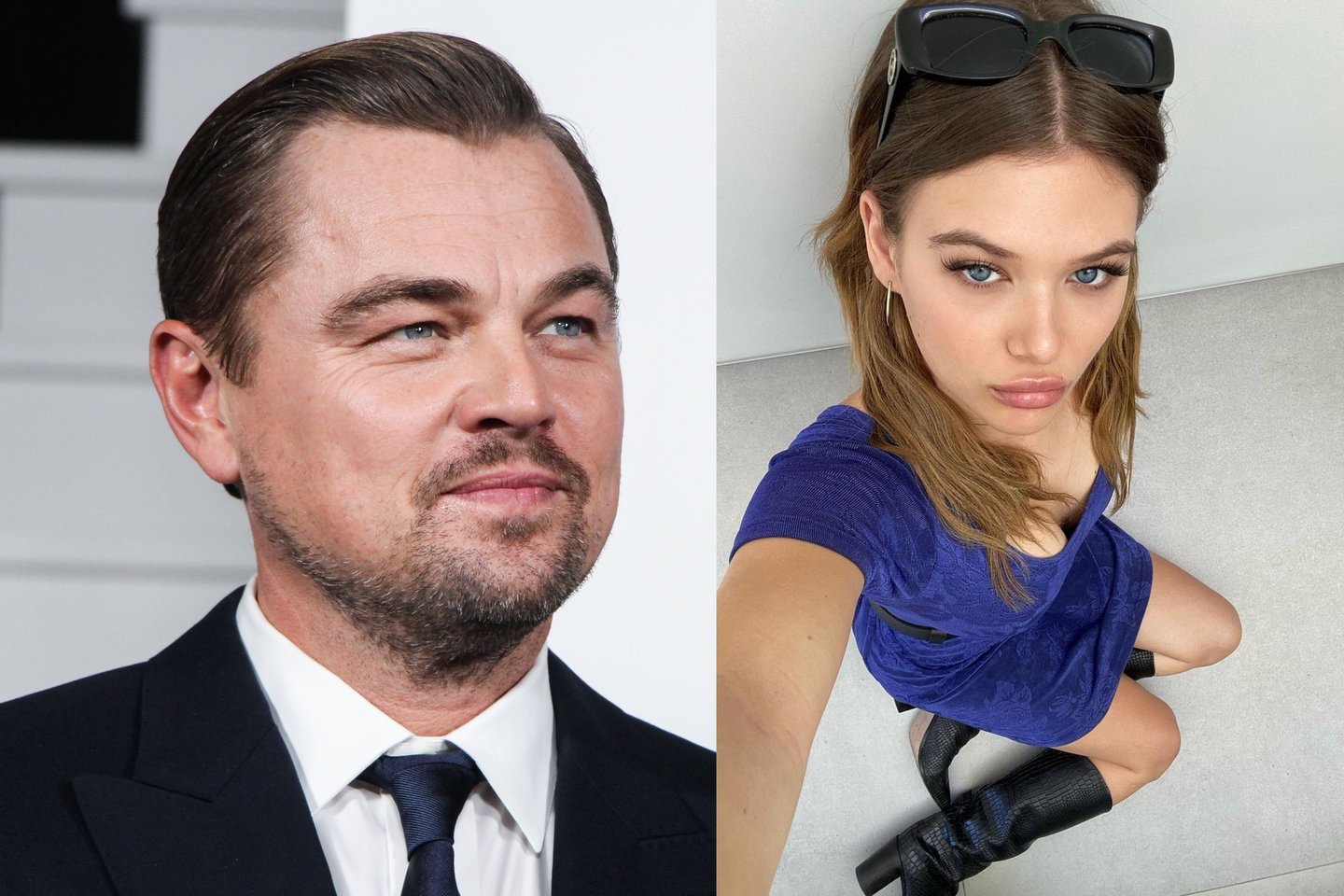  Leonardo DiCaprio – tikras širdžių ėdikas: pastebėtas laiką leidžiantis su 23-ejų manekene.<br> lrytas.lt koliažas.