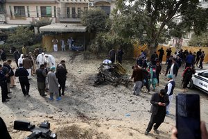 Pakistano Talibanas prisiėmė atsakomybę už policininko gyvybę nusinešusį išpuolį sostinėje