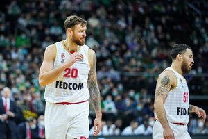 Neįtikėtiną atkarpą rungtynių pabaigoje sužaidusi „Olimpia“ paliko „Monaco“ be pergalės