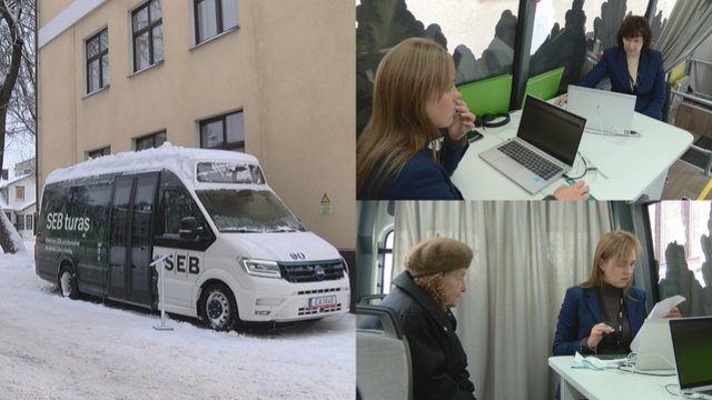 Mažesniuose miestuose SEB siūlo mobilią paslaugą – po Lietuvą kursuos bankas ant ratų