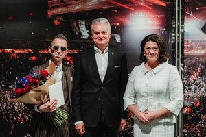 Įspūdingą Lino Adomaičio koncertą Kaune stebėjo ir Lietuvos prezidentas