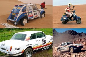 Dakaro keistuoliai: nuo „Vespa“ iki „Rolls-Royce“ – lenktynėse galima pamatyti ir ganėtinai netipinių bolidų