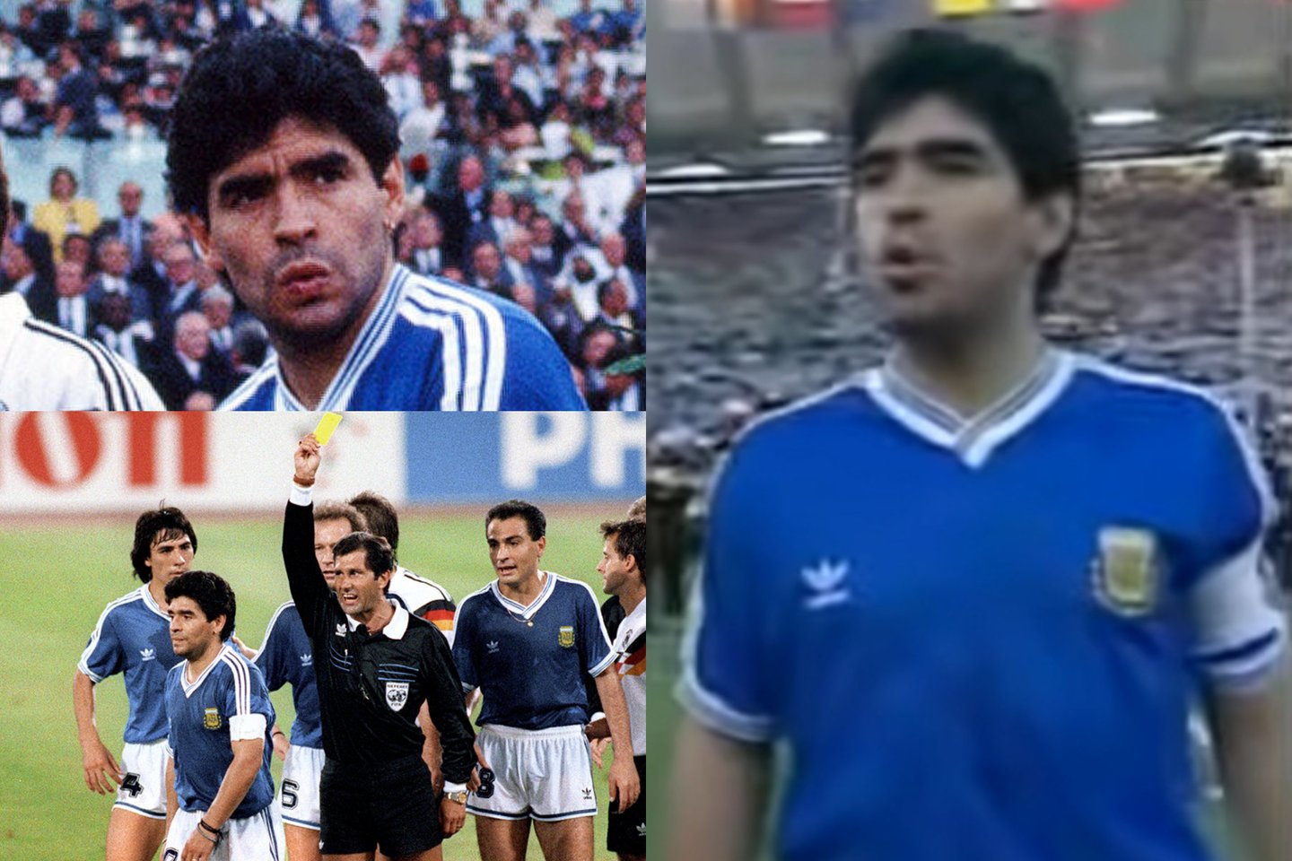 D.Maradonai 1990 metais nepavyko pakartoti triumfo pasaulio čempionate.<br>AFP/Imago/Scanpix ir stopkadro nuotr. koliažas.