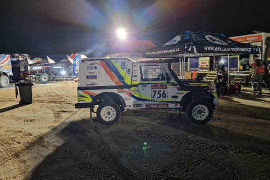 Bivuakas Dakaro ralyje 2023.<br>V.Miliaus nuotr.