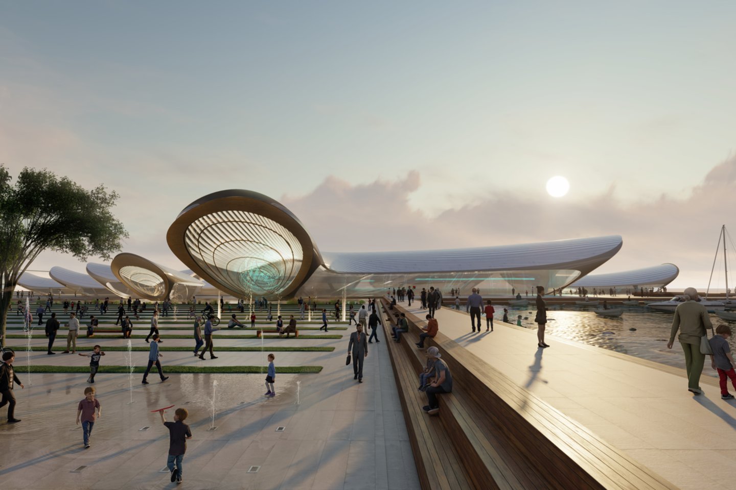 PUPA kartu su tarptautinėmis architektų komandomis kūrė Odesos „EXPO 2030“ koncepciją.<br>Vizual.
