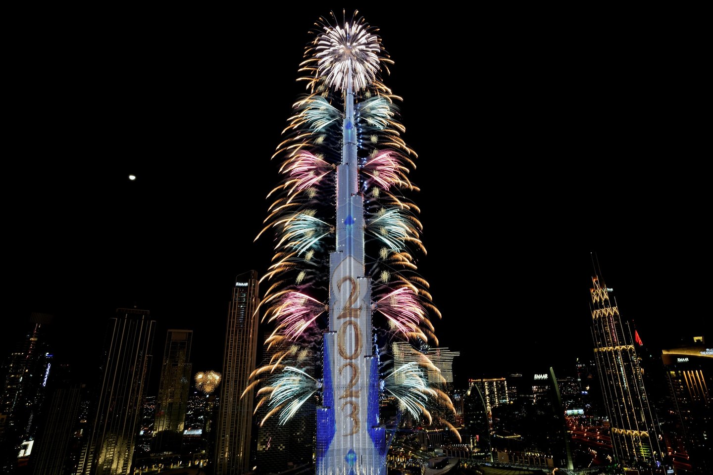 Naujieji metai Dubajuje.<br> AP/Scanpix nuotr.