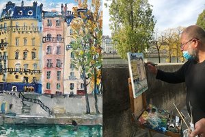 Savicko paveikslų galerijoje – tapybos paroda „Vozbino Paryžius‘‘