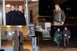 Nešini baltais rožių žiedais artimieji ir draugai paskutinį „sudie“ taria Agnei Jagelavičiūtei 