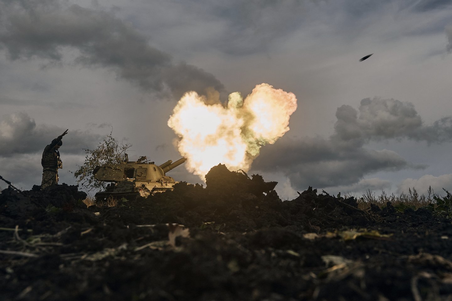 Per pirmąsias dvi šių metų dienas Ukrainos karinės pajėgos pasiekė šimtaprocentinį veiksmingumą kovojant su „Shahed“ dronais.<br>AP/Scanpix nuotr.