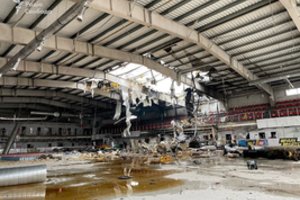 Rusų raketos sugriovė ledo ritulio areną, kurioje treniravosi geriausia Ukrainos komanda