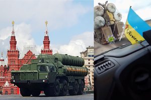 „Rusiškas lendlizas“ veikia: užfiksavo, kaip ukrainiečiai gabenasi įspūdingą rusišką trofėjinį ginklą