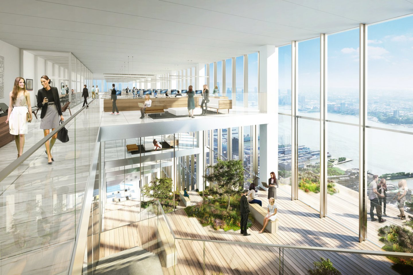 Po ilgo laukimo Niujorke pagaliau bus atidarytas architektų biruo BIG suprojektuotas dangoraižis „The Spiral by BIG“, kuris taps bendrovės „Pfizer“ 65 aukštų būstine.<br>Tishman Speyer / archdaily.com