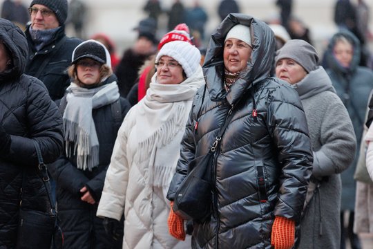 Vilniaus Katedros aikštėje vyko sentikių ir stačiatikių Kalėdų minėjimas.<br>T.Bauro nuotr.