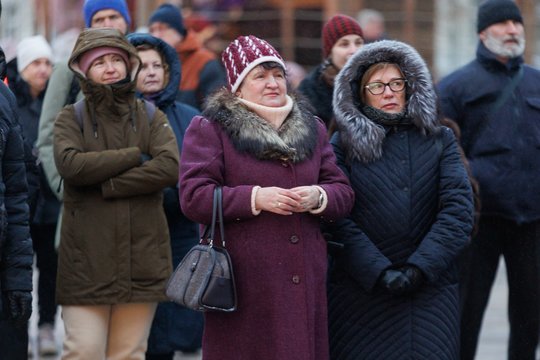 Vilniaus Katedros aikštėje vyko sentikių ir stačiatikių Kalėdų minėjimas.<br>T.Bauro nuotr.