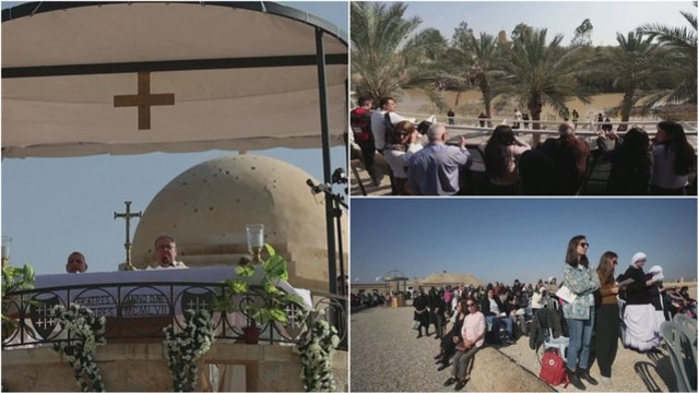 Minios krikščionių rinkosi prie Jordano upės: minimas Jėzaus Kristaus krikštas