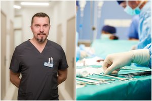 Chirurgas griauna mitą apie ilgas ir skausmingas operacijas: būna, pacientas jau po pusvalandžio gali vykti namo