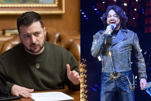 Į sankcionuotų asmenų sąrašą pakliuvęs F. Kirkorovas išplūdo V. Zelenskį: „Per daug įsitraukė į vaidmenį “