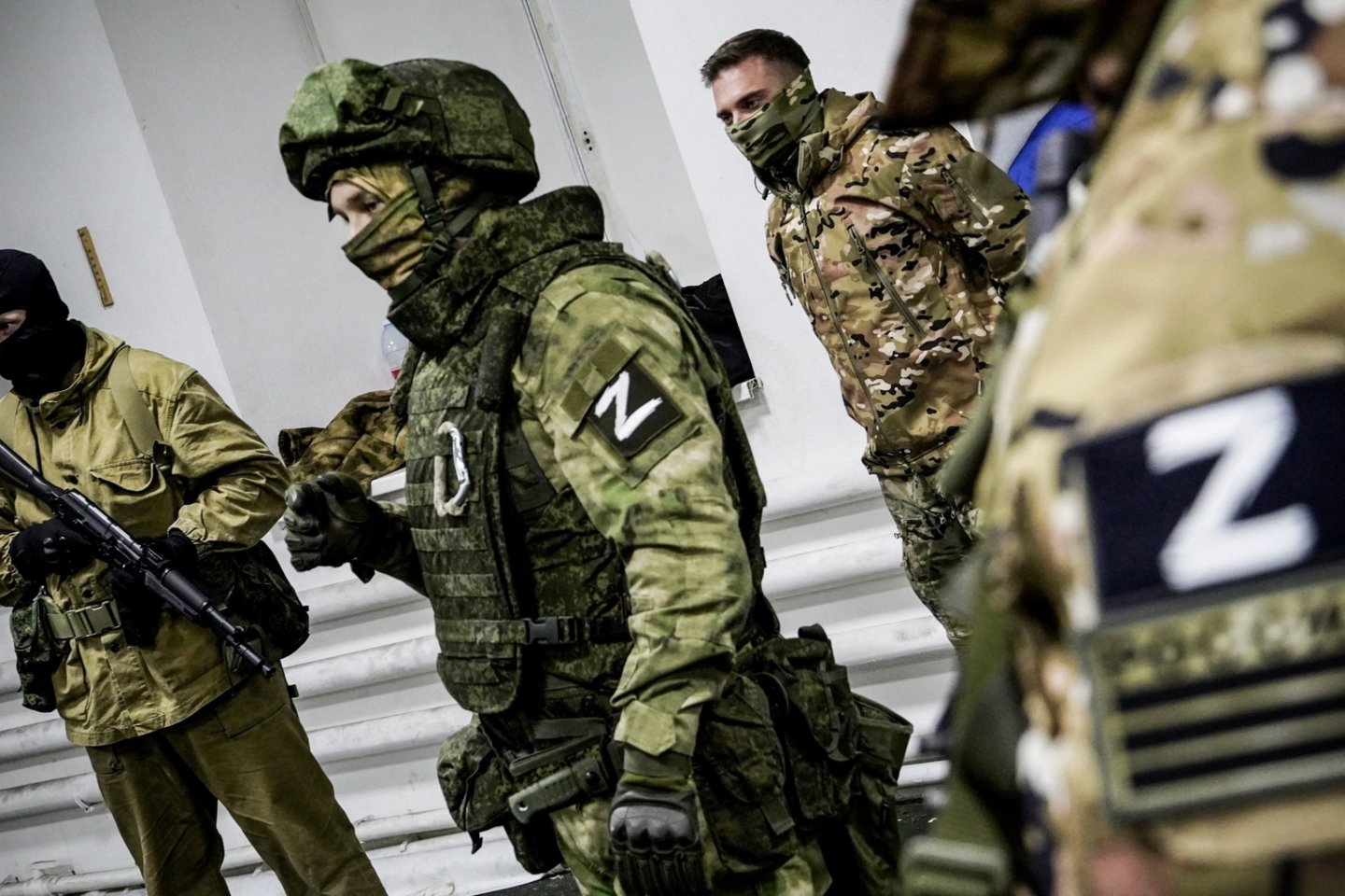  Rusijos kareiviai.<br>AP/Scanpix nuotr.