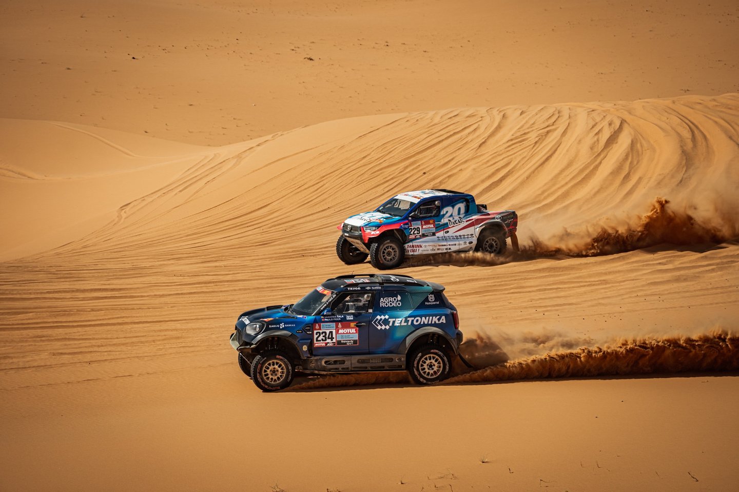 Vienuoliktasis „Dakaras 2023“ etapas: startuoja pirmieji lenktynininkai.<br>V.Dranginio nuotr.