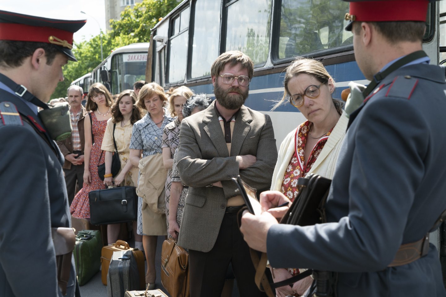 Serialo „Černobylis“ filmavimas.<br>HBO SISTER PICTURES SKY TELEVISION nuotr.