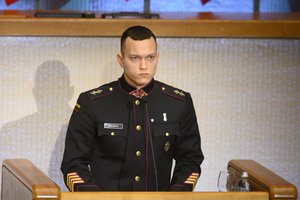 Iš Seimo tribūnos – jautrus kario pažadas: „Jeigu raudonasis maras vėl kėsinsis į Lietuvos valstybę, šį kartą pilsis ir jo kraujas“