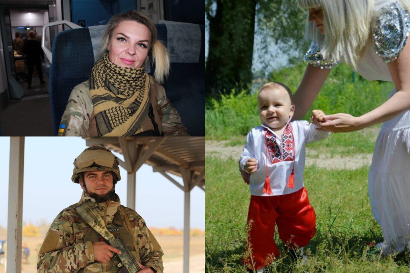 Ukrainietė Viktorija, trijų vaikų mama, į fronto kovas užsirašė po to, kai į nelaisvę pateko jos vyras Oleksandras, „Azov“ pulko sudėtyje kovojęs Mariupolyje.<br>E.Butrimo nuotr.