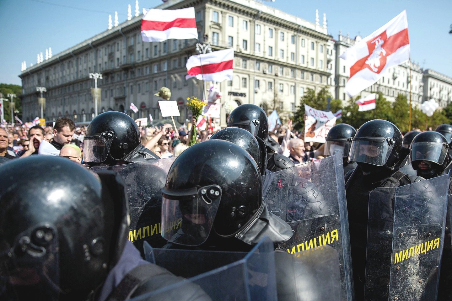 Protestai Baltarusijoje.<br>AFP/„Scanpix“ ir asmeninio albumo nuotr.