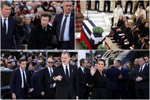 Karališkieji asmenys renkasi į paskutiniojo Graikijos karaliaus Konstantino II laidotuves