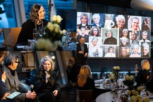 Dizainerė S. Straukaitė ir profesorius E. Skerstonas atskleidė žilų plaukų privalumus