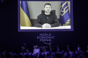 Pasaulio ekonomikos forume prakalbęs V. Zelenskis: „Mes nepradėjome karo, bet mes jį užbaigsime“