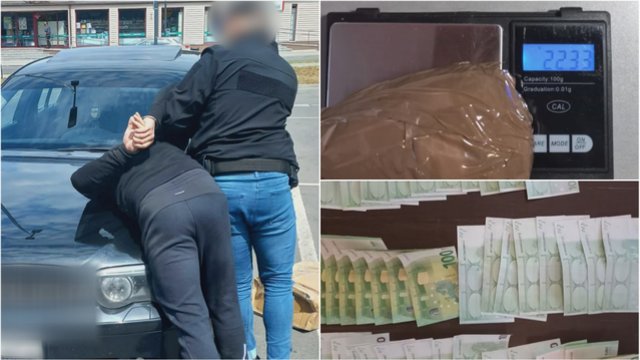 Klaipėdos kriminalistai baigė tyrimą dėl disponavimo dideliu kiekiu narkotikų ir jų kontrabandos