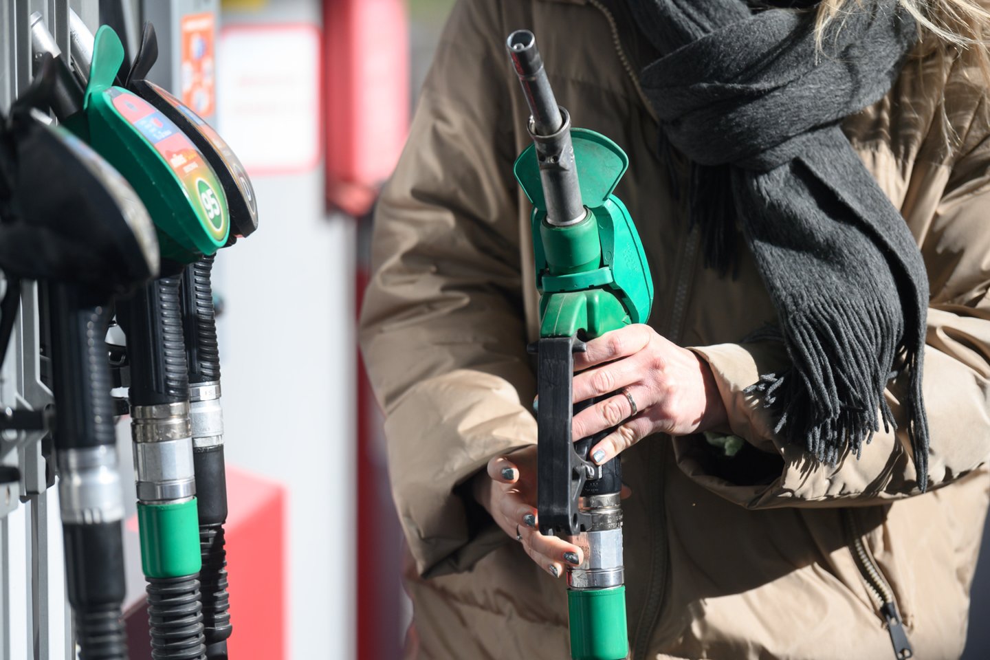 Benzino kainos grįžta į 2022 metų pradžios lygį.<br>V.Skaraičio nuotr.
