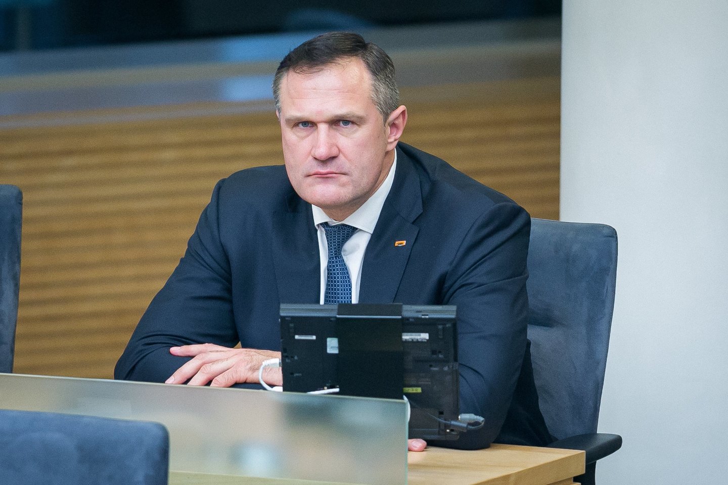 Seimo Jaunimo ir sporto reikalų komiteto pirmininkas Virgilijus Alekna.<br>T.Bauro nuotr.